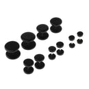5 Pairs Acrylic Ear Earrings Flesh Tunnels Stainless Steel Fake Plugs 16g