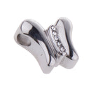 Crystal Stainless Steel Butterfly Pendant Urn Cremation Jewelry For Ashes