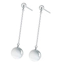 Women Silver Plated Stud Earrings Opal Dangle Drop Earrings Wedding Jewelry