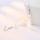 1 Pair Silver Hook Gemstone Teardrop Dangle Earrings Jewelry For Women Girl
