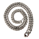 Women's Men's Stainless Steel Hip Hop Rough Cuban Curb Link Chain Necklace
