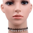 Fashion Gothic Tattoo Choker Necklace Bracelet Ring Anklet Vintage Henna Jewelry Set