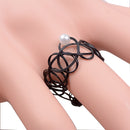 Fashion Gothic Tattoo Choker Necklace Bracelet Ring Anklet Vintage Henna Jewelry Set
