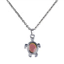 Cute Tortoise Animal Pendant Color Change Mood Feeling Charms Chain Necklace