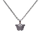 Lady Emotional Change Color Temperature Feeling Necklace Butterfly Pendant