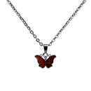 Lady Emotional Change Color Temperature Feeling Necklace Butterfly Pendant