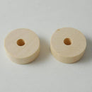 Wood Round Coin Spacer Bead Natural Unpainted Wooden Beads DIY Craft Jewelry