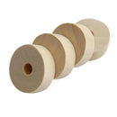 Wood Round Coin Spacer Bead Natural Unpainted Wooden Beads DIY Craft Jewelry