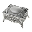 Vintage Jewelry Box Rose Flower Sculpture Trinkets Chest Jewellery Organizer