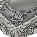 Vintage Jewelry Box Rose Flower Sculpture Trinkets Chest Jewellery Organizer