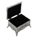 Vintage Jewelry Box Rose Flower Sculpture Trinkets Chest Jewellery Organizer