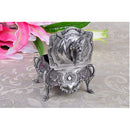 Vintage Classic Flower Sculpture Trinkets Chest Jewelry Box Organizer 10x9cm