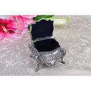 Vintage Classic Flower Sculpture Trinkets Chest Jewelry Box Organizer 10x9cm