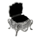Vintage Classic Flower Sculpture Trinkets Chest Jewelry Box Organizer 10x9cm