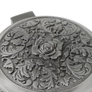 Mini Vintage Round Jewelry Storage Trinket Ring Box Gift Small Metal Case