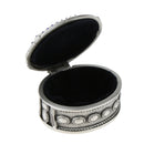 Oval Shape Vintage Metal Case Organizer Storage Box Women Jewelry Gift Box