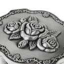 Princess Room Decoration Rose Flower Pattern Geometric Jewelry Box Travel Case for Jewelry Organizer Storage