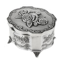 Princess Room Decoration Rose Flower Pattern Geometric Jewelry Box Travel Case for Jewelry Organizer Storage