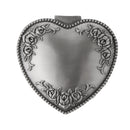 Small Metal Alloy Vintage Heart Carved Jewelry Box Trinket Case Ring Storage
