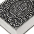 Retro Flower Sculpture Trinkets Chest Jewelry Box Organizer 9 X 7.5 X 3.5cm