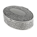 Retro Flower Sculpture Trinkets Chest Jewelry Box Organizer 10 X 7.5 X 3.5cm