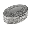 Retro Flower Sculpture Trinkets Chest Jewelry Box Organizer 10 X 7.5 X 3.5cm