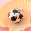 Stainless Steel Football Shape Ash Urn Pendant Memorial Cremation Jewelry