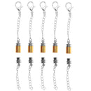 5 Pcs Tube Barrel Magnetic Clasp Converter Lobster Closure Extender Chain Jewelry Findings