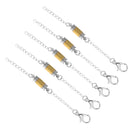 5 Pcs Tube Barrel Magnetic Clasp Converter Lobster Closure Extender Chain Jewelry Findings