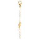 5pcs Smooth Round Ball Magnetic Clasp With Extender Chain For Necklace DIY