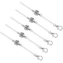 5 Sets Round Magnetic Clasps And Chain Extender For Bracelet Necklace Making