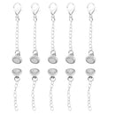 5 Sets Round Magnetic Clasps And Chain Extender For Bracelet Necklace Making