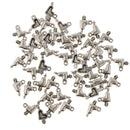 50 Pieces Antique Silver Heart Jewelry Charms Pendant Carfts DIY Finding