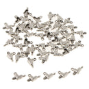 50 Pieces Antique Silver Heart Jewelry Charms Pendant Carfts DIY Finding