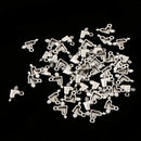 50 Pieces Antique Silver Heart Jewelry Charms Pendant Carfts DIY Finding