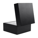 Single Grid Watch Box Wristwatch Display Case Black Wooden Box with Cushion