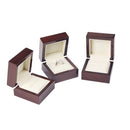 Red Solid Wood Handmade Wooden Jewelry Box Gift Treasure Storage Ring Case