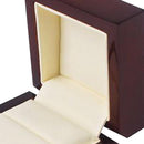 Red Solid Wood Handmade Wooden Jewelry Box Gift Treasure Storage Ring Case