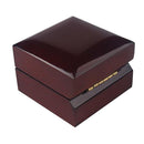 Red Solid Wood Handmade Wooden Jewelry Box Gift Treasure Storage Ring Case
