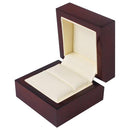 Red Solid Wood Handmade Wooden Jewelry Box Gift Treasure Storage Ring Case