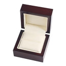 Red Solid Wood Handmade Wooden Jewelry Box Gift Treasure Storage Ring Case