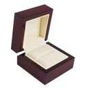 Red Solid Wood Handmade Wooden Jewelry Box Gift Treasure Storage Ring Case