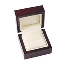 Red Solid Wood Handmade Wooden Jewelry Box Gift Treasure Storage Ring Case