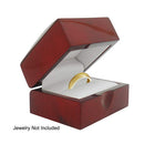 Red Solid Wood Handmade Wooden Jewelry Box Gift Treasure Storage Ring Case