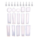 115pcs Silicone Resin Mold for DIY Jewelry Pendant Making And Screw Eye Pins