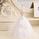 White Gown Dress Mannequin Earring Necklace Jewelry Display Stand Holder