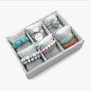 Gray Velvet Jewelry Display Trays Bangle Bracelet Watch Jewelry Holder Case