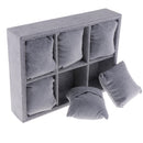 Gray Velvet Jewelry Display Trays Bangle Bracelet Watch Jewelry Holder Case