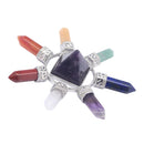 Bullet Shape Natural Quartz Crystal Pyramid Heal Stone Meditation Crafts Home Decoration Ornaments A