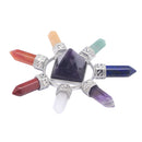 Bullet Shape Natural Quartz Crystal Pyramid Heal Stone Meditation Crafts Home Decoration Ornaments A